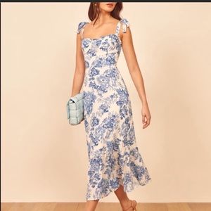 REFORMATION NIKITA DRESS (sold out). worn once or twice - in perfect condition